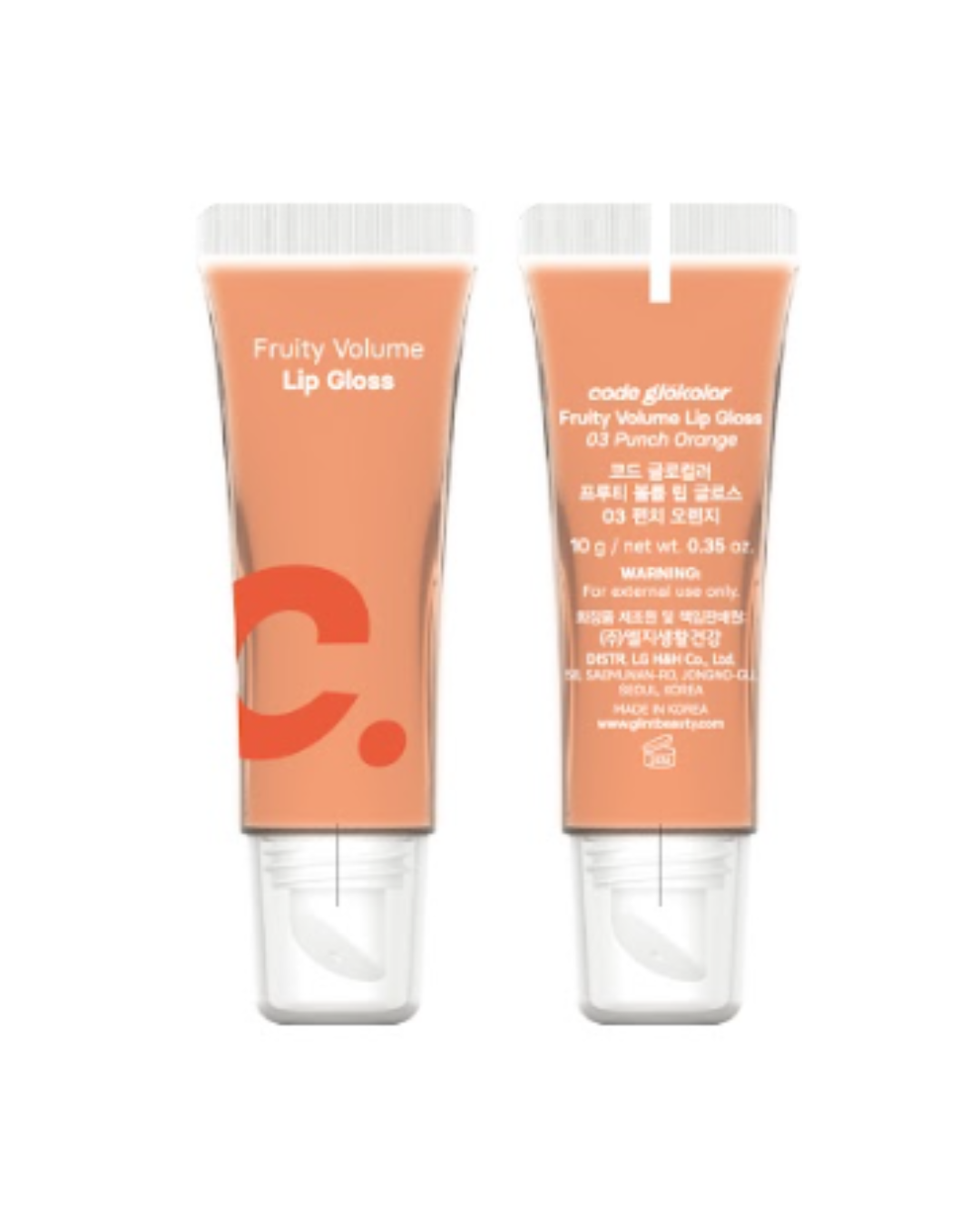 CODE GLOKOLOR Fruity Volume Lipgloss 03 Punch Orange 10gr