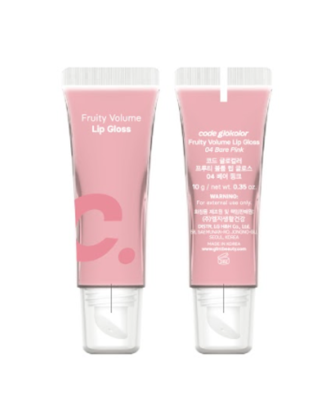 CODE GLOKOLOR Fruity Volume Lipgloss 04 Bare Pink 10gr